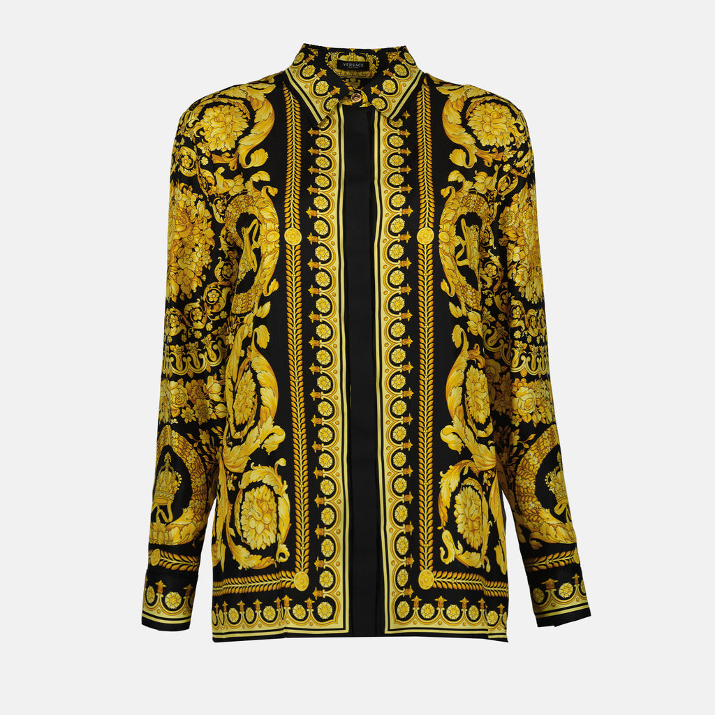 Camisas Chemise en soie Versace Preto Femme