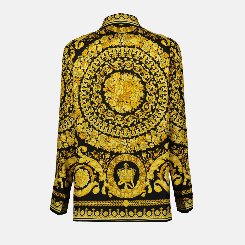 Camisas Chemise en soie Versace Preto Femme