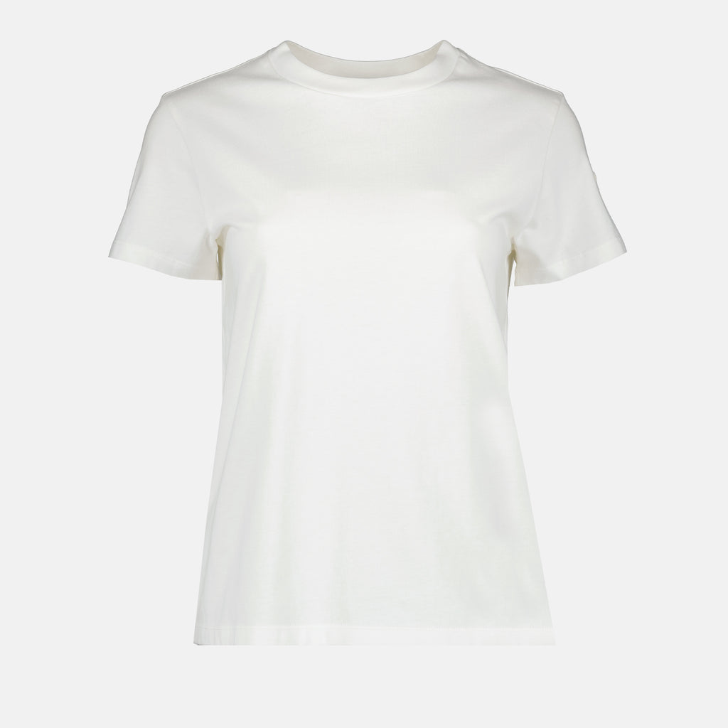 T-shirts T-shirt à logo Moncler Beige Femme