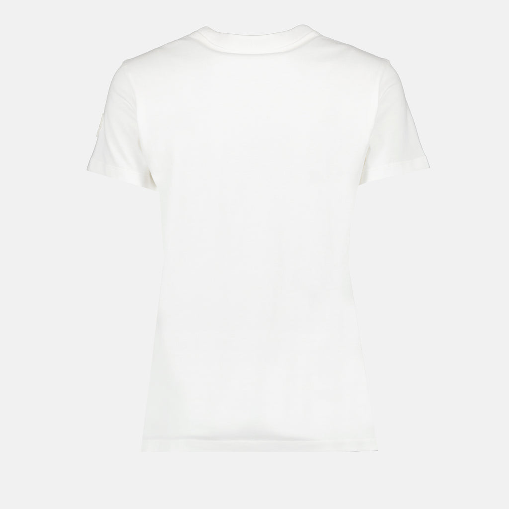 T-shirts T-shirt à logo Moncler Beige Femme