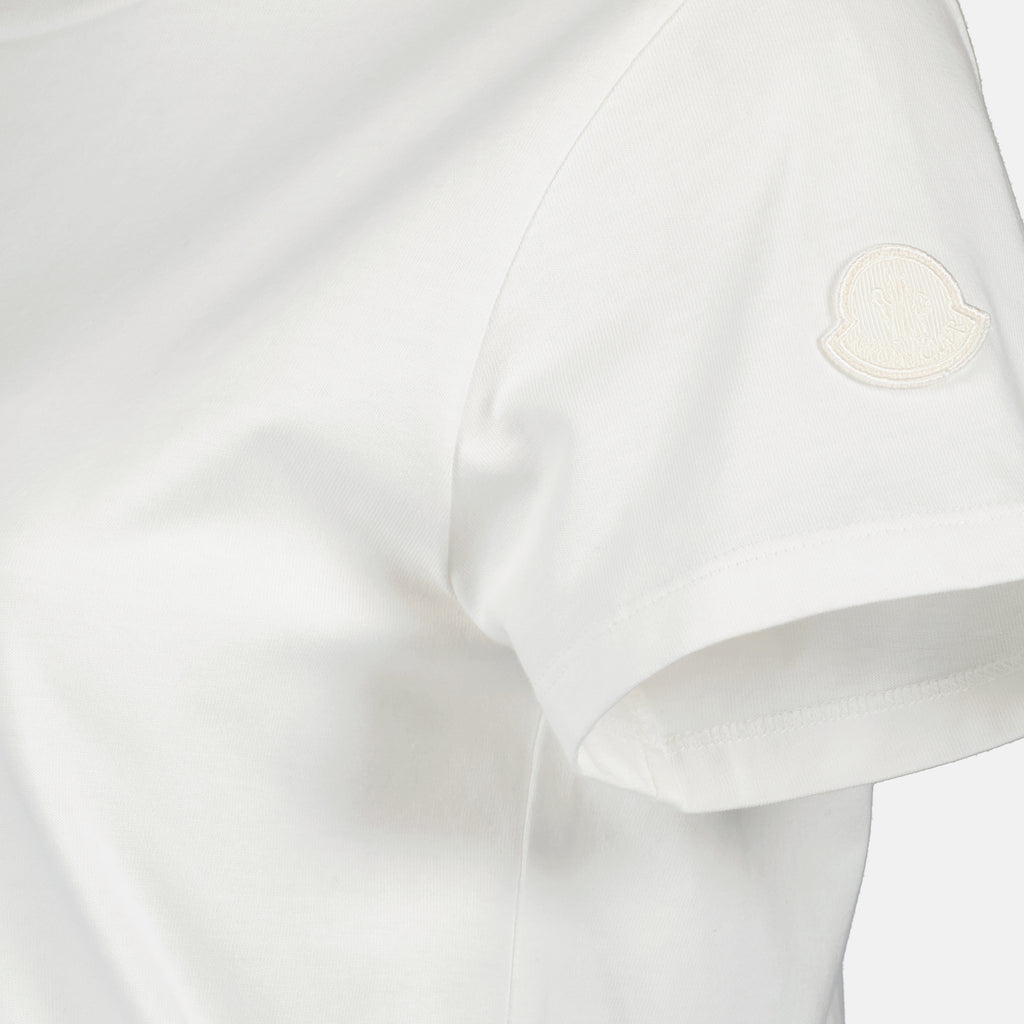 T-shirts T-shirt à logo Moncler Beige Femme