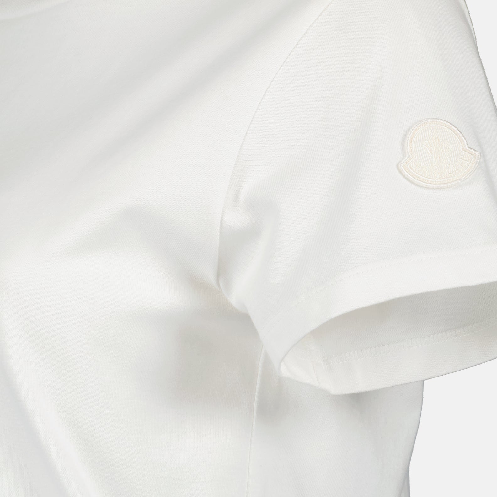 T-shirts T-shirt à logo Moncler Beige Femme