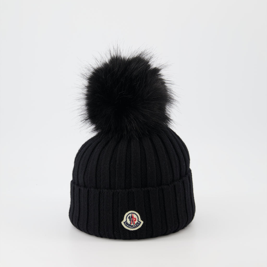 Hats, caps and beanies Pom-pom hat Moncler Black Women