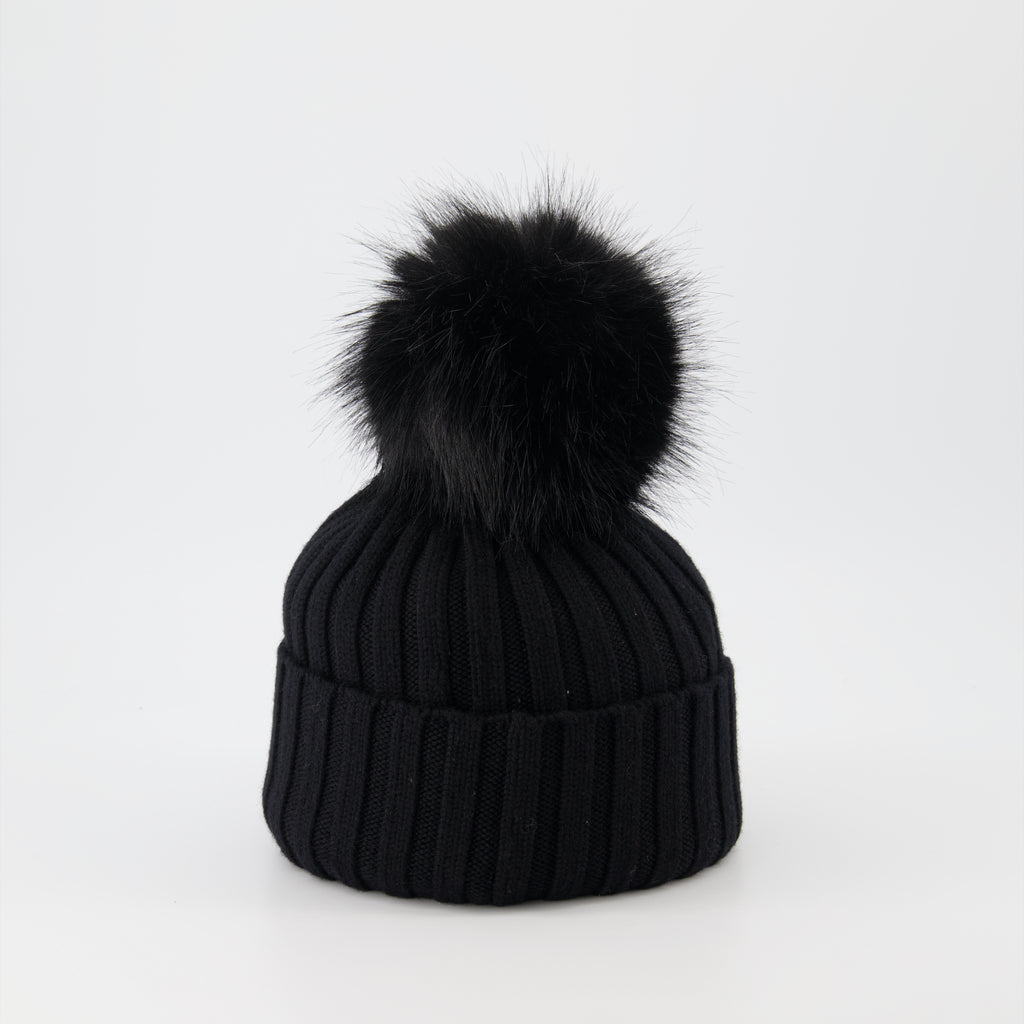 Hats, caps and beanies Pom-pom hat Moncler Black Women