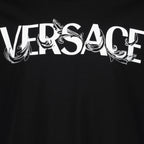 T-shirts T-shirt Barocco Silhouette Versace Noir Homme