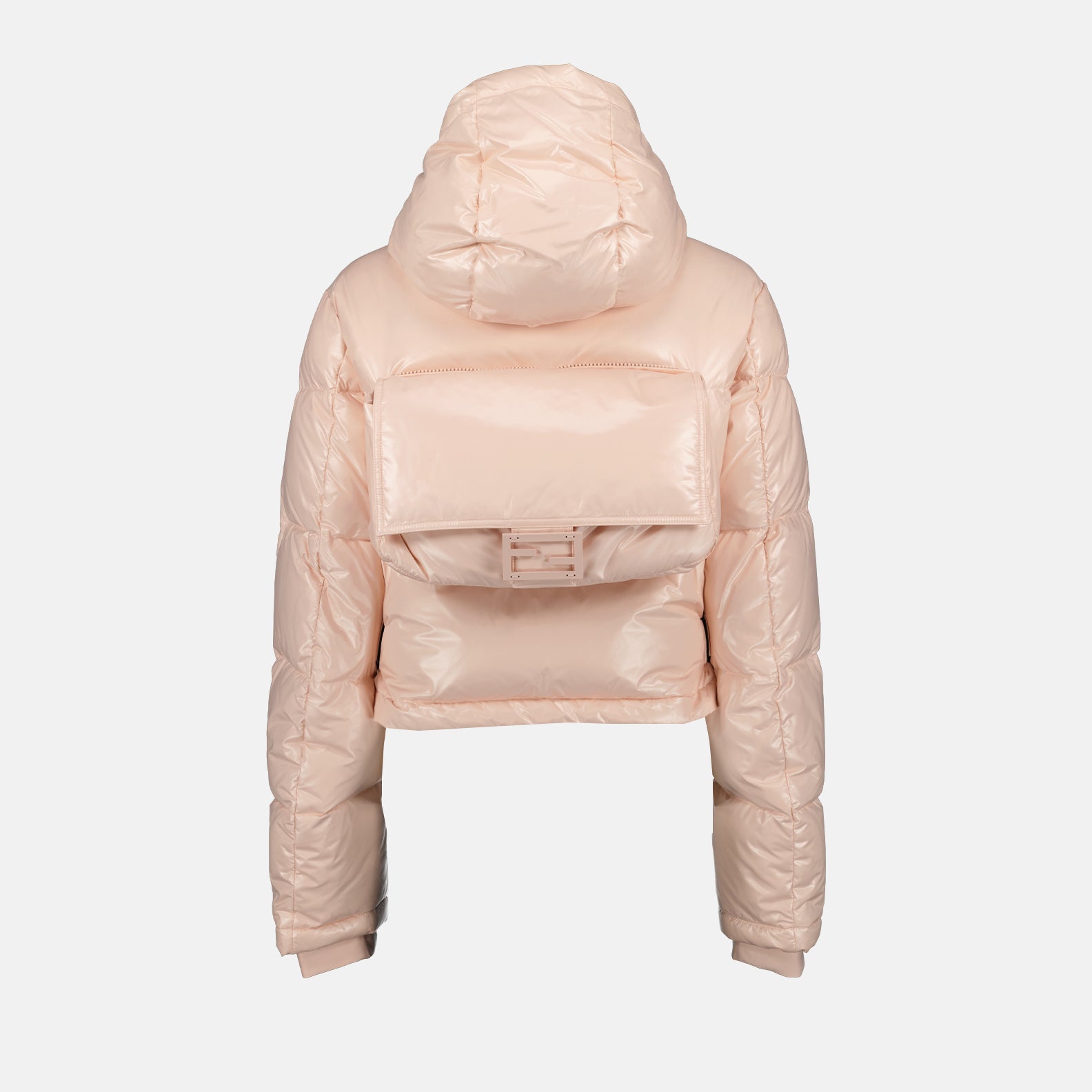 コート ポケットダウンジャケット Fendi ピンク 女性