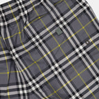 Beachwear Maillot de bain à carreaux Burberry Gris Homme