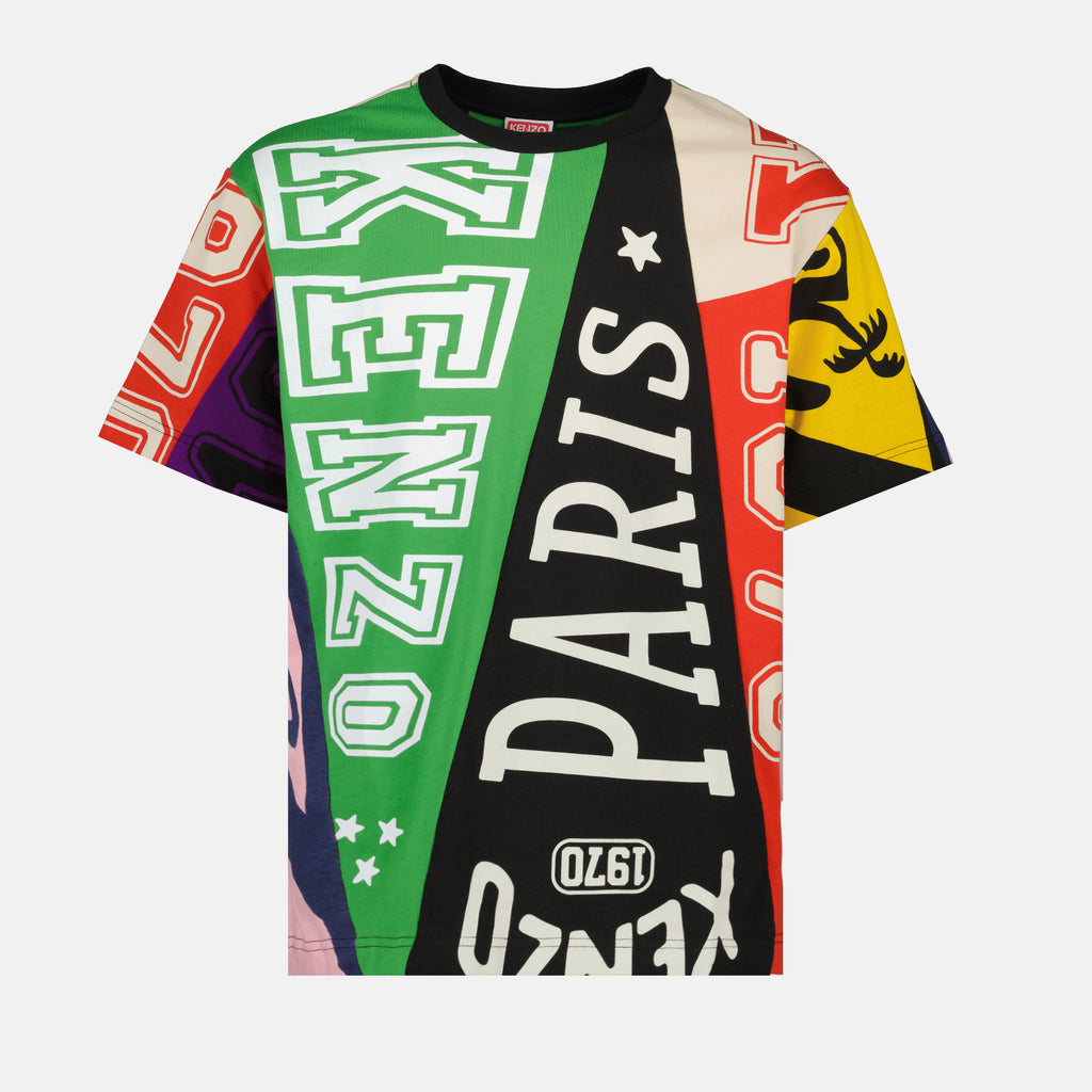 T-Shirts T-shirt Kenzo Flag Kenzo Mehrfarbig Homme