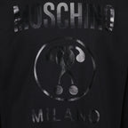 スウェットシャツ ロゴスウェットシャツ Moschino 黒 男