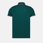Polos Polo à logo et liseré Moncler Verde Homme