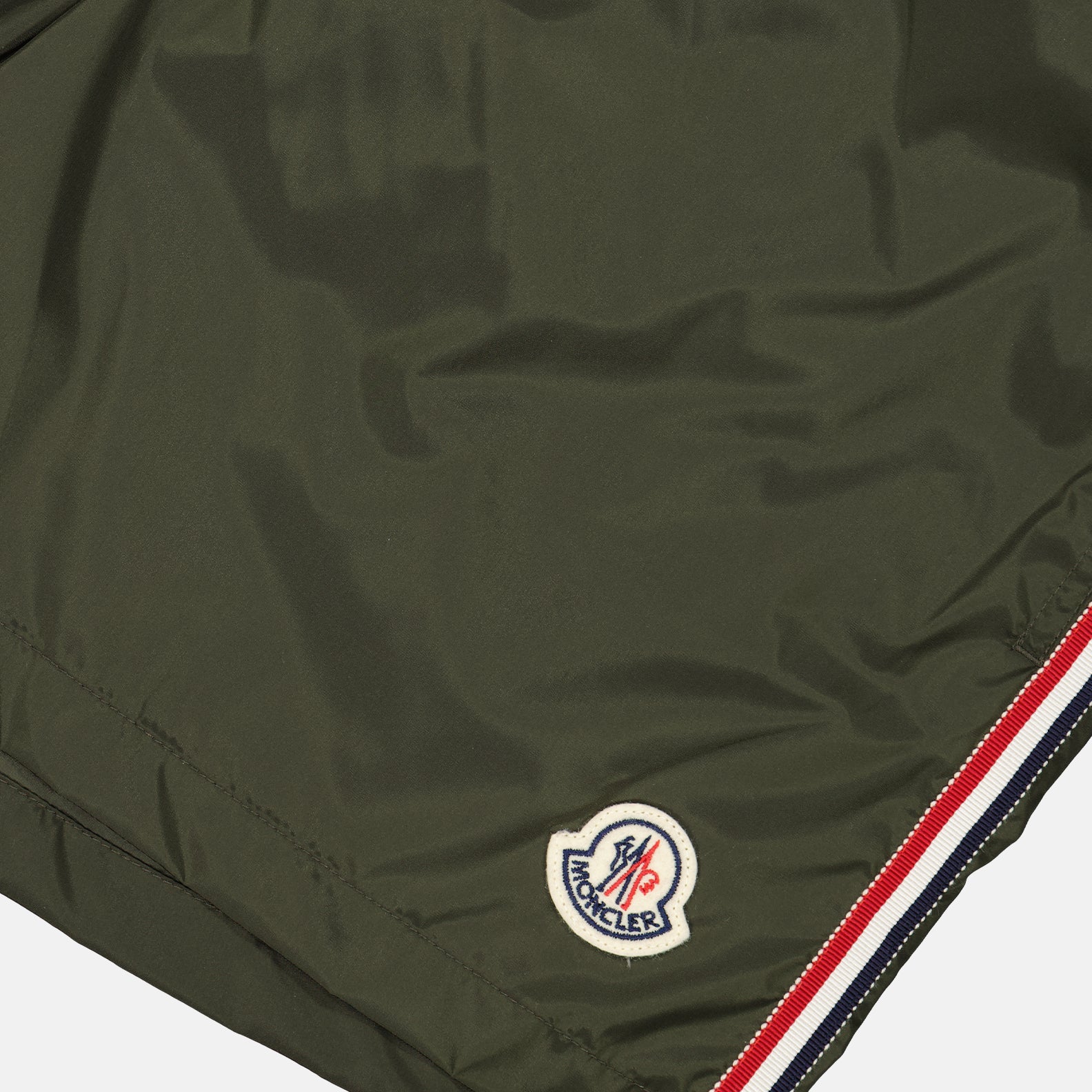 Beachwear Maillot de bain à liseré Moncler Kaki Homme