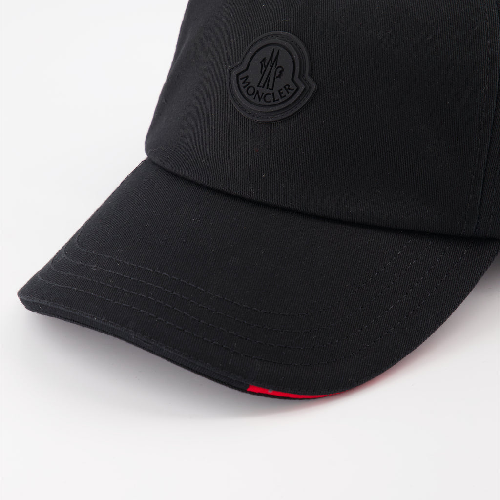 Chapeaux, casquettes et bonnets Casquette à logo Moncler Noir Homme