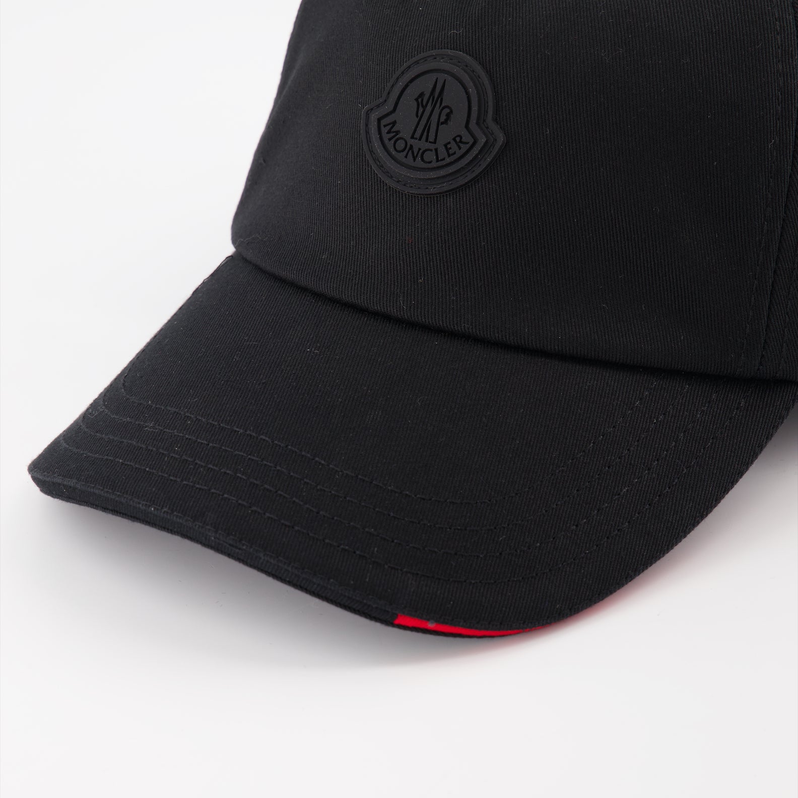 Chapeaux, casquettes et bonnets Casquette à logo Moncler Noir Homme