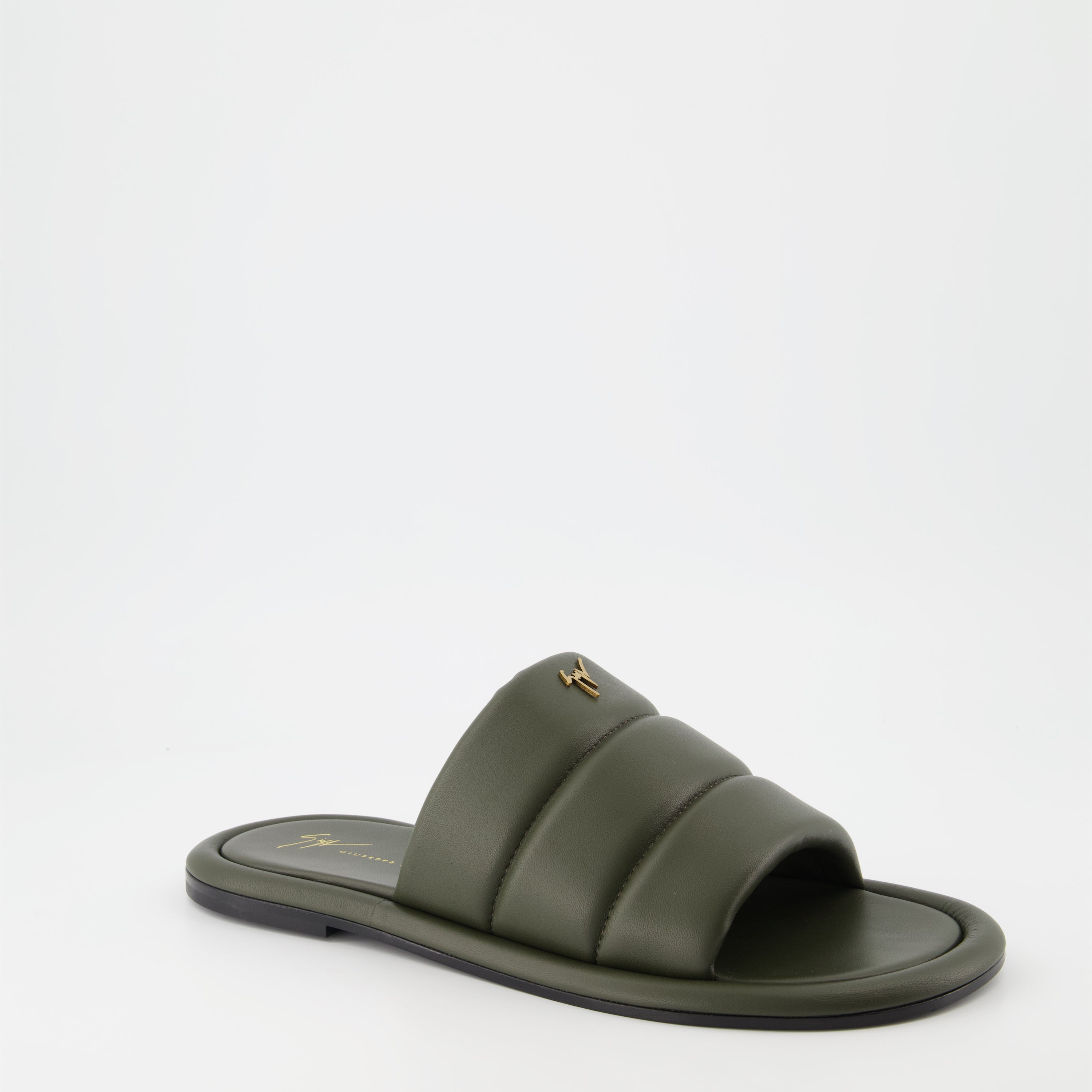 Sapatos abertos Claquettes Harmande Giuseppe Zanotti Verde Homme