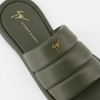 Zapatos abiertos Claquettes Harmande Giuseppe Zanotti Verde Homme