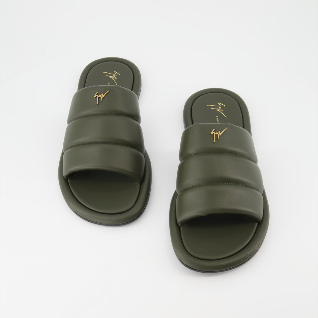 Zapatos abiertos Claquettes Harmande Giuseppe Zanotti Verde Homme