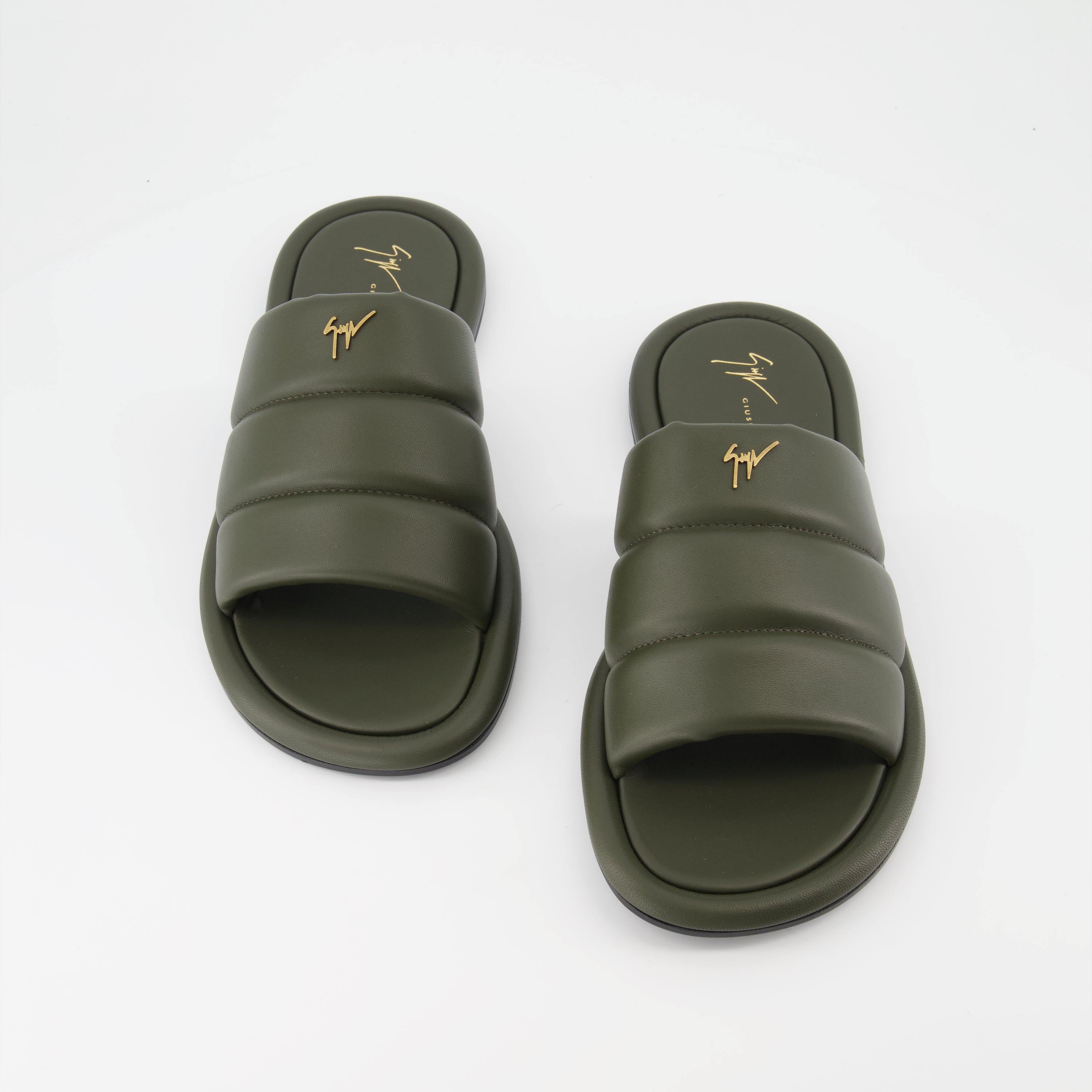 Sapatos abertos Claquettes Harmande Giuseppe Zanotti Verde Homme