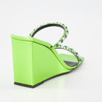 Zapatos abiertos Mules Wedge Shangay Giuseppe Zanotti Verde Femme