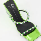 Zapatos abiertos Mules Wedge Shangay Giuseppe Zanotti Verde Femme