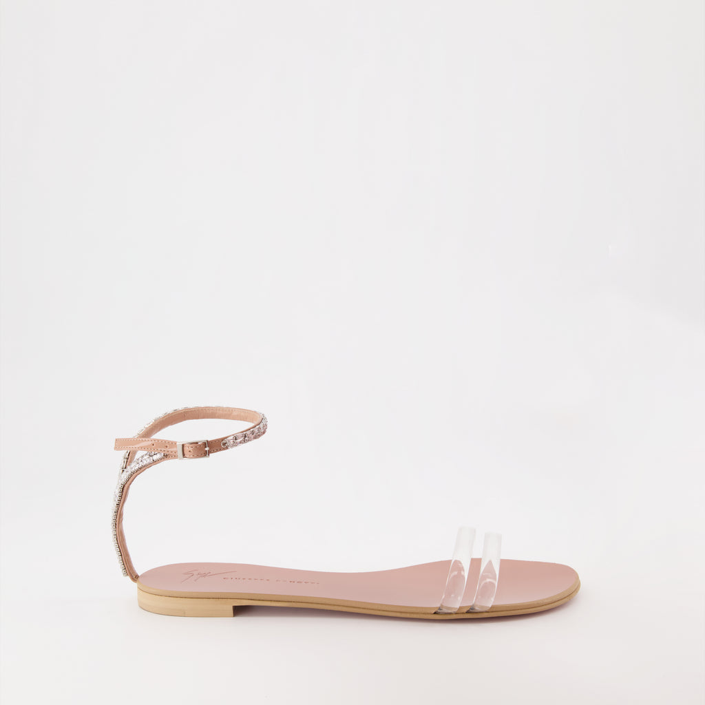 Sapatos abertos Sandálias Agathe Plexi Giuseppe Zanotti Bege Femme