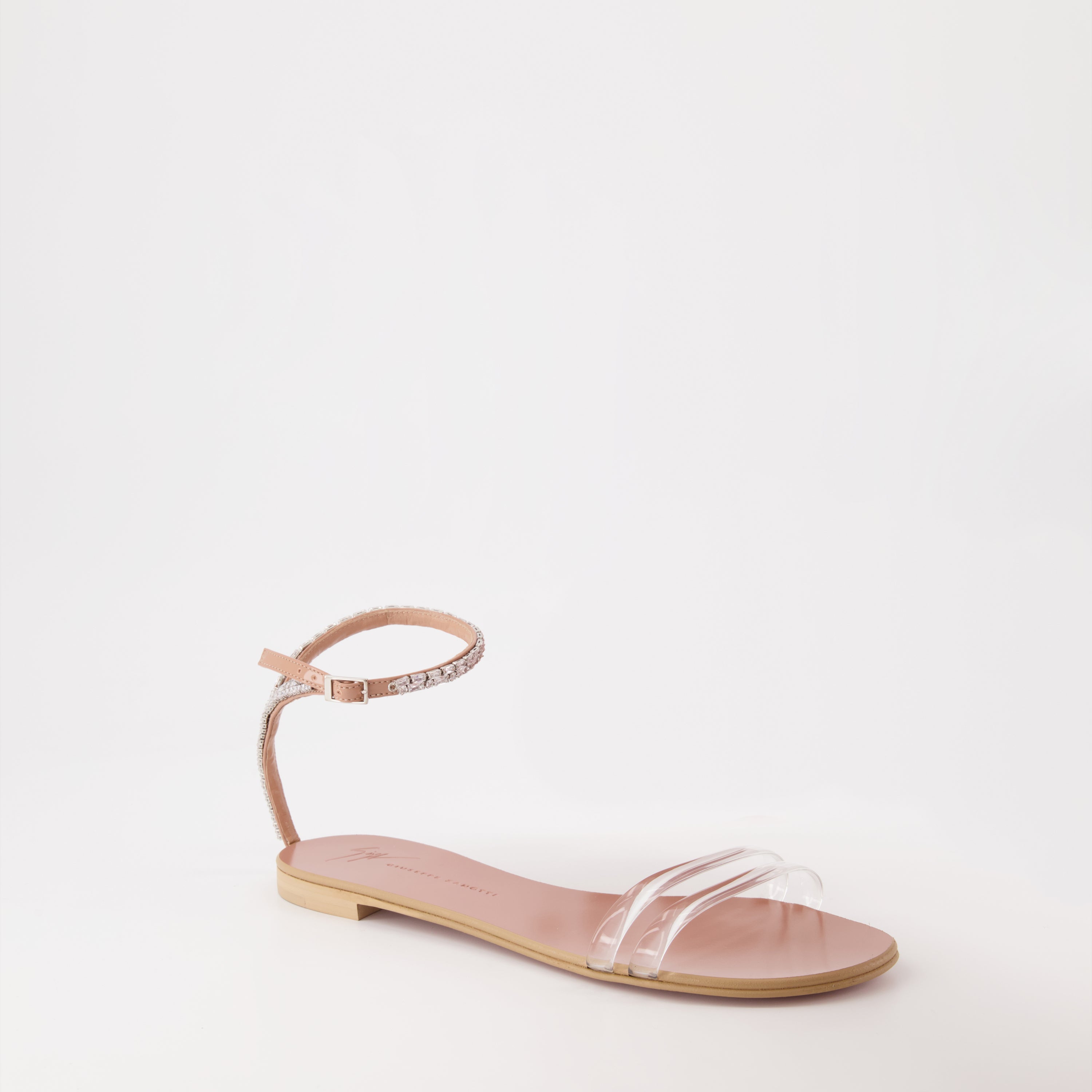 Sapatos abertos Sandálias Agathe Plexi Giuseppe Zanotti Bege Femme