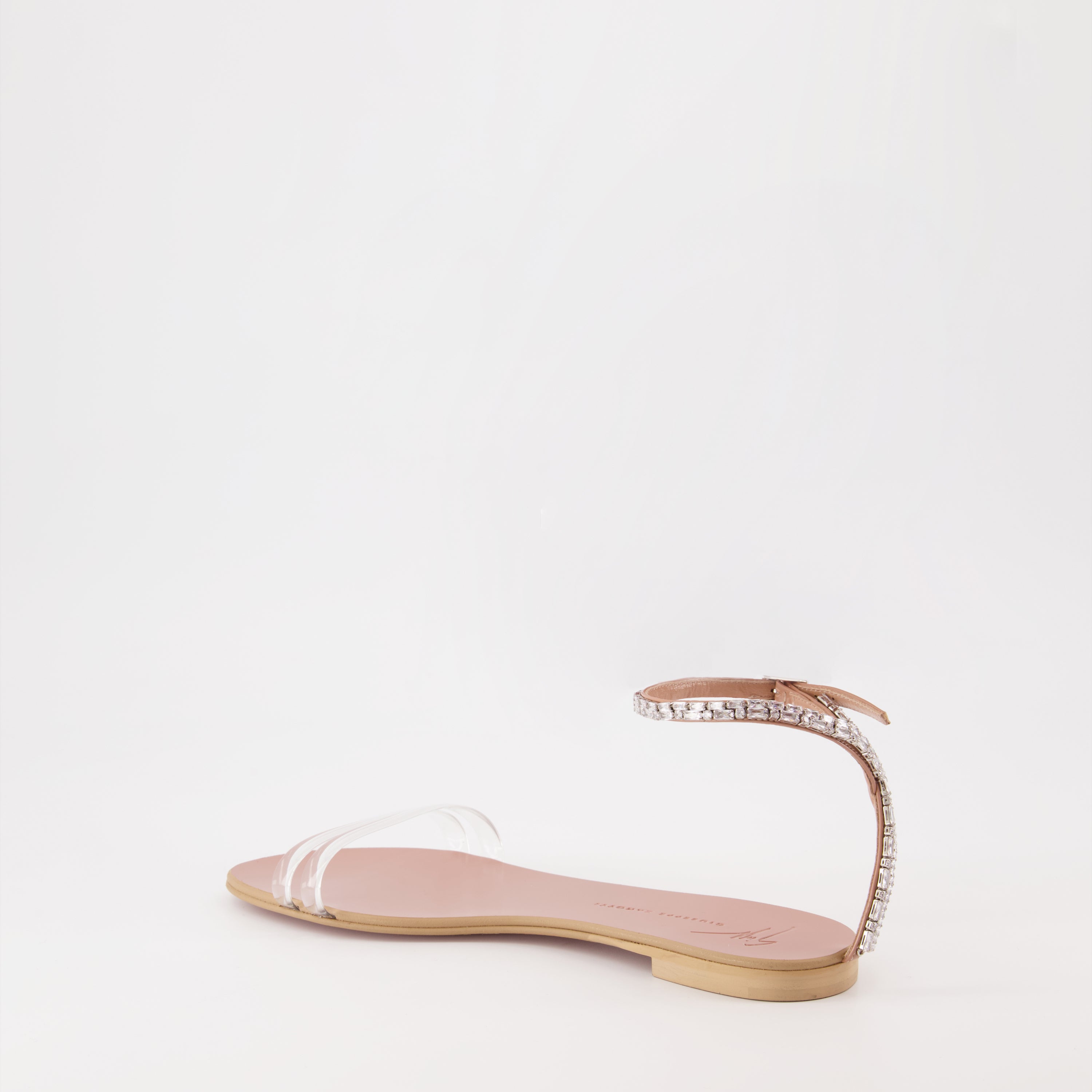 Sapatos abertos Sandálias Agathe Plexi Giuseppe Zanotti Bege Femme
