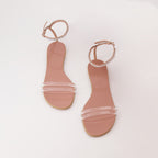 Sapatos abertos Sandálias Agathe Plexi Giuseppe Zanotti Bege Femme