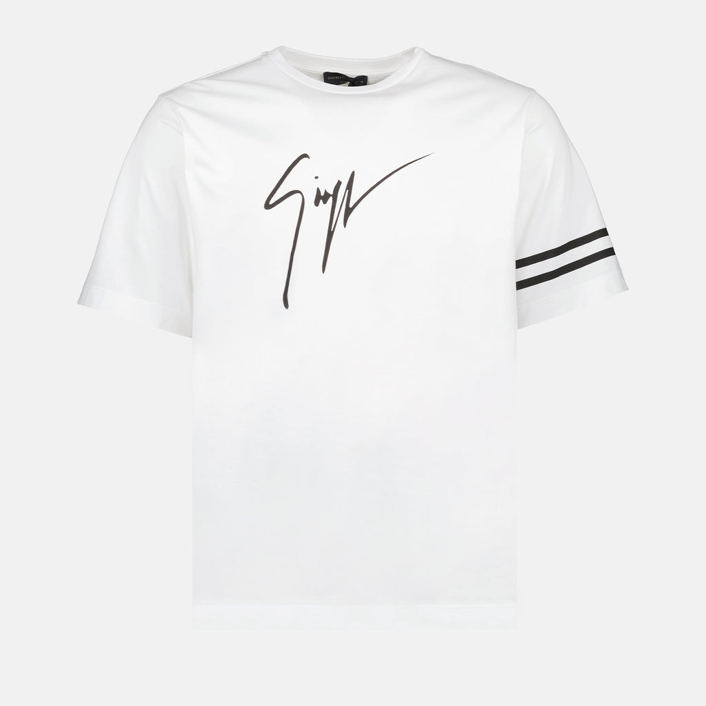 T-shirts T-shirt à logo Giuseppe Zanotti Blanc Homme