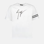 T-shirts T-shirt à logo Giuseppe Zanotti Blanc Homme
