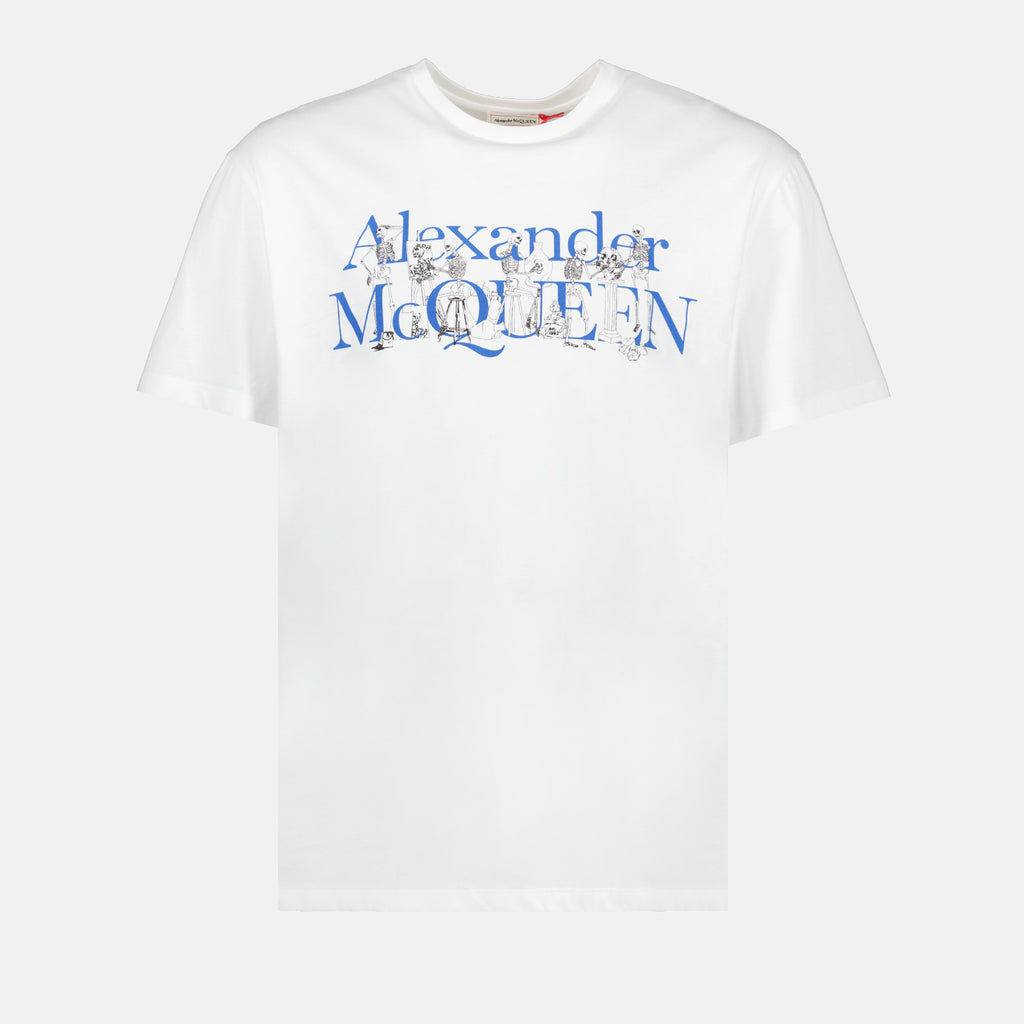T-shirt T-shirt Skull Alexander McQueen Bianco Homme