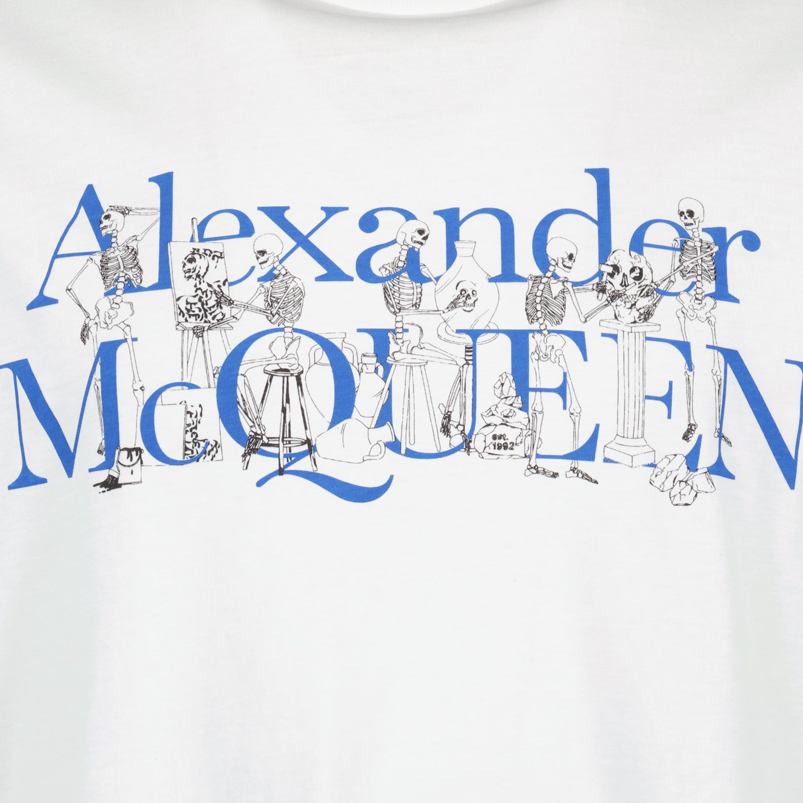 T-shirt T-shirt Skull Alexander McQueen Bianco Homme