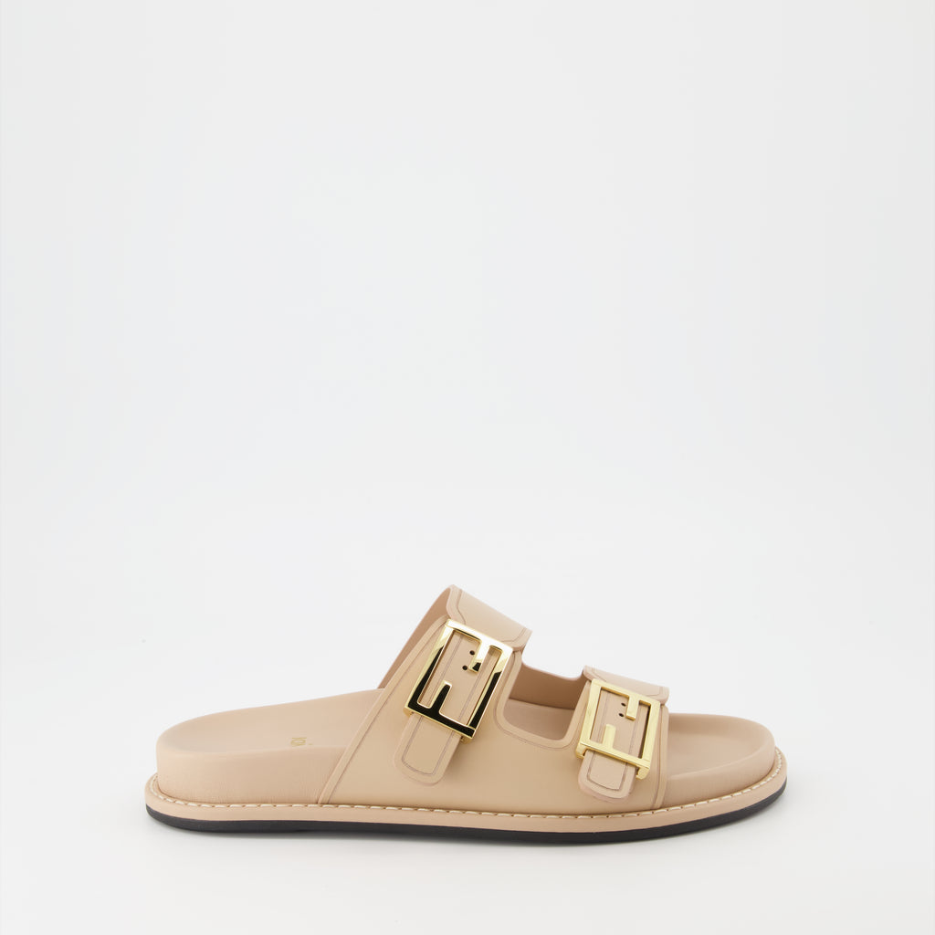 Scarpe aperte Sandales Fendi Feel Fendi Beige Femme