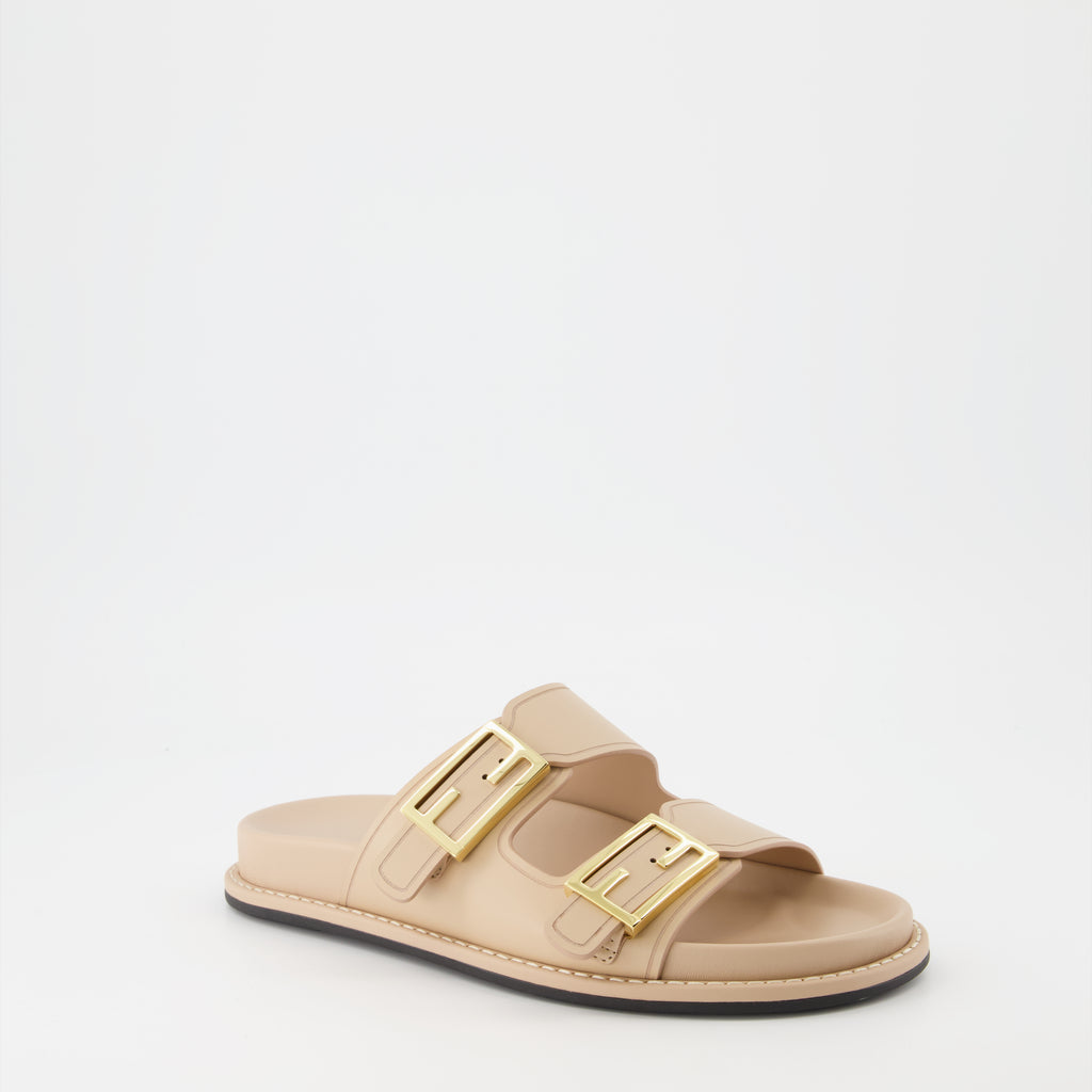 Scarpe aperte Sandales Fendi Feel Fendi Beige Femme