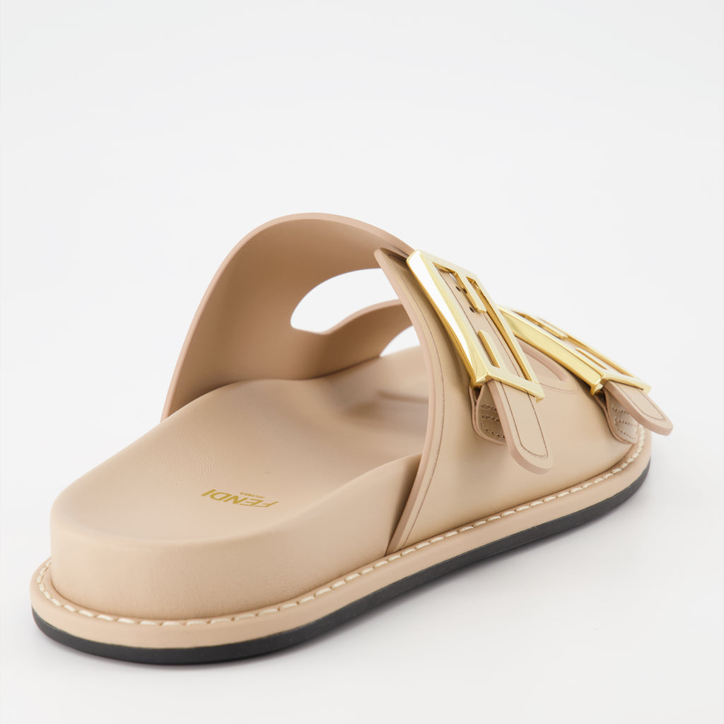 Scarpe aperte Sandales Fendi Feel Fendi Beige Femme