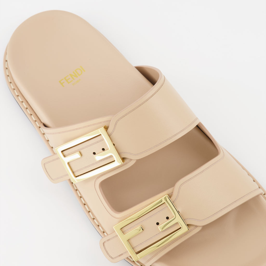 Scarpe aperte Sandales Fendi Feel Fendi Beige Femme