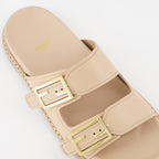 Scarpe aperte Sandales Fendi Feel Fendi Beige Femme