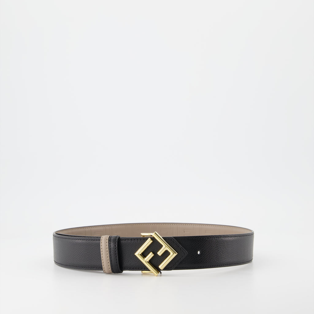 Cintos Ceinture réversible FF Fendi Preto Femme