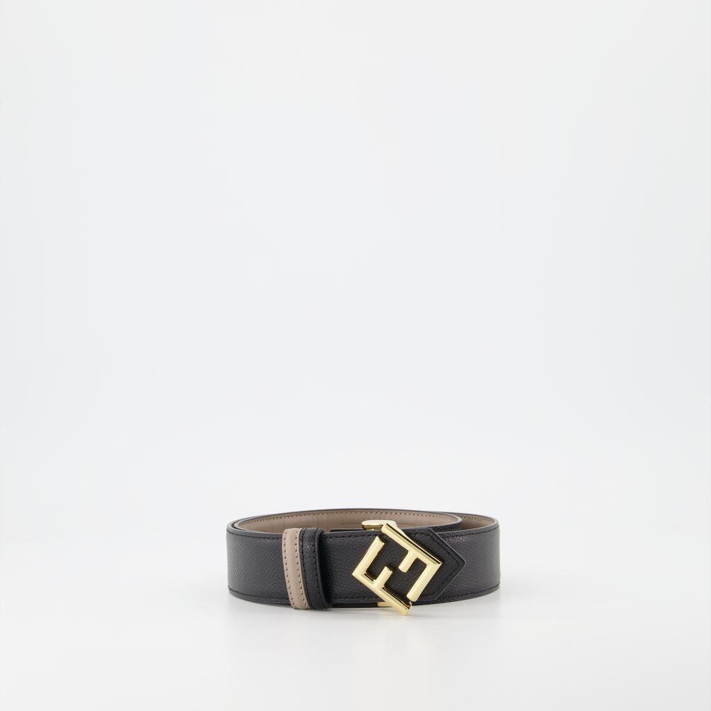 Cintos Ceinture réversible FF Fendi Preto Femme