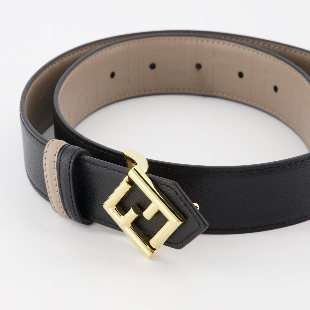 Cintos Ceinture réversible FF Fendi Preto Femme