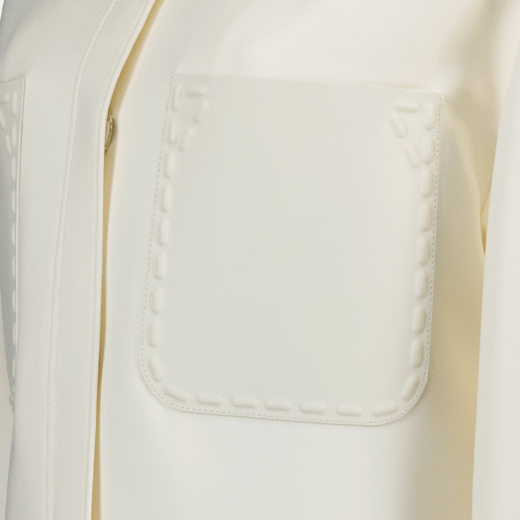 Camisas Chemise en laine Fendi Branco Femme