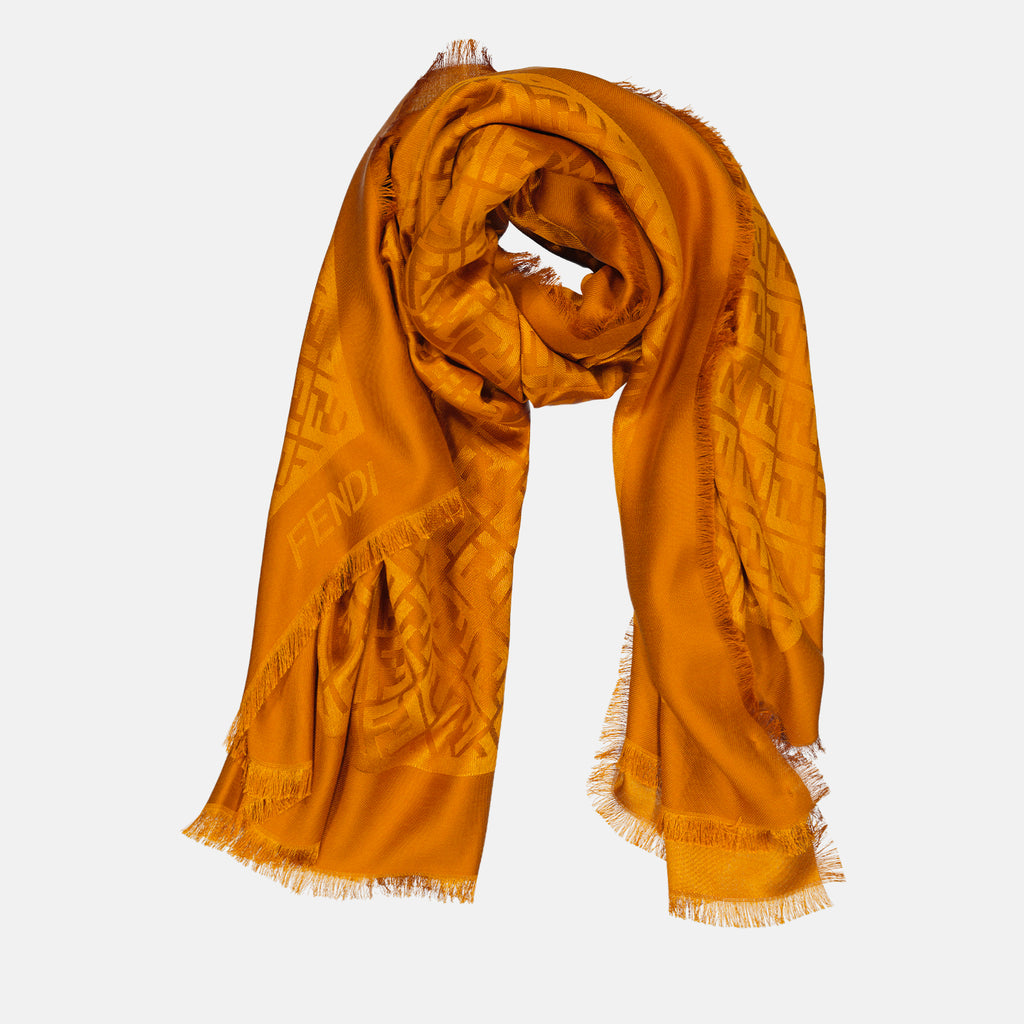 Lenços e luvas Châle FF Fendi Laranja Femme