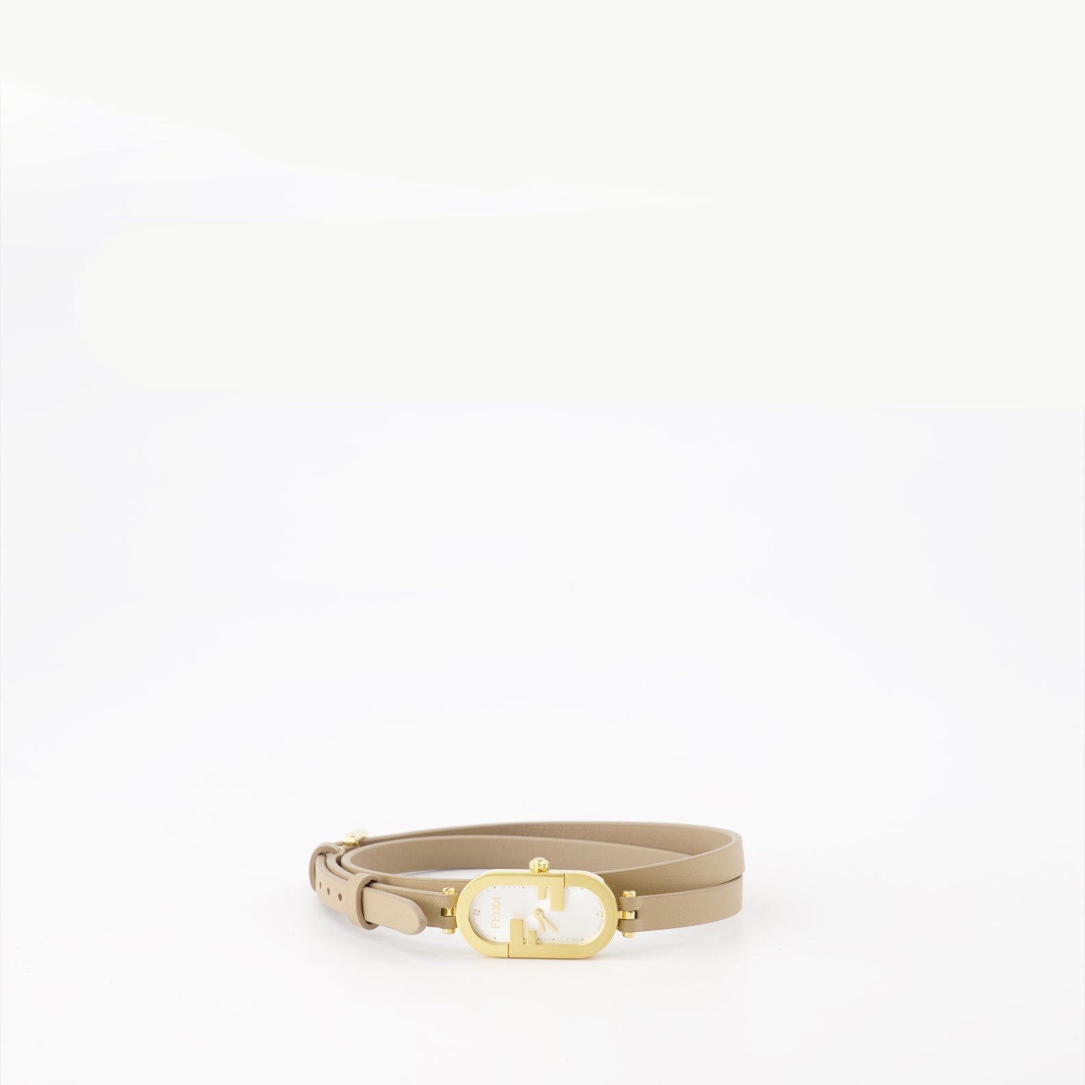 Bijoux Montre O'Lock Vertical Fendi Beige Femme