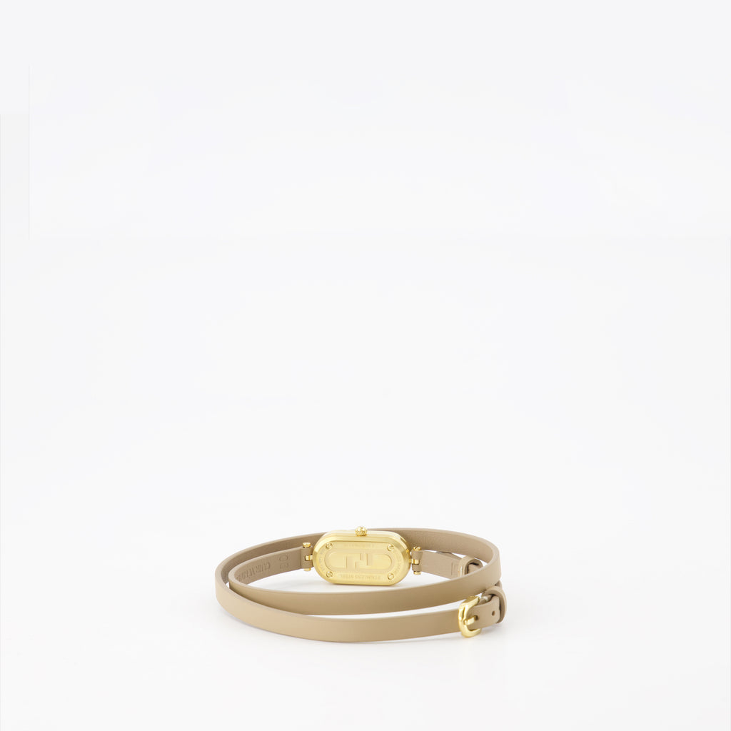 Bijoux Montre O'Lock Vertical Fendi Beige Femme