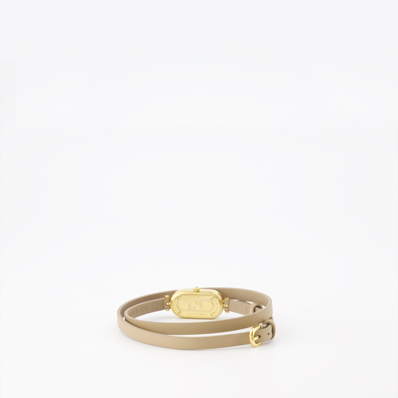 Bijoux Montre O'Lock Vertical Fendi Beige Femme