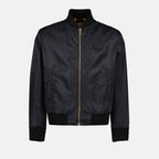 Jackets Barocco 660 reversible bomber jacket Versace Blue Homme