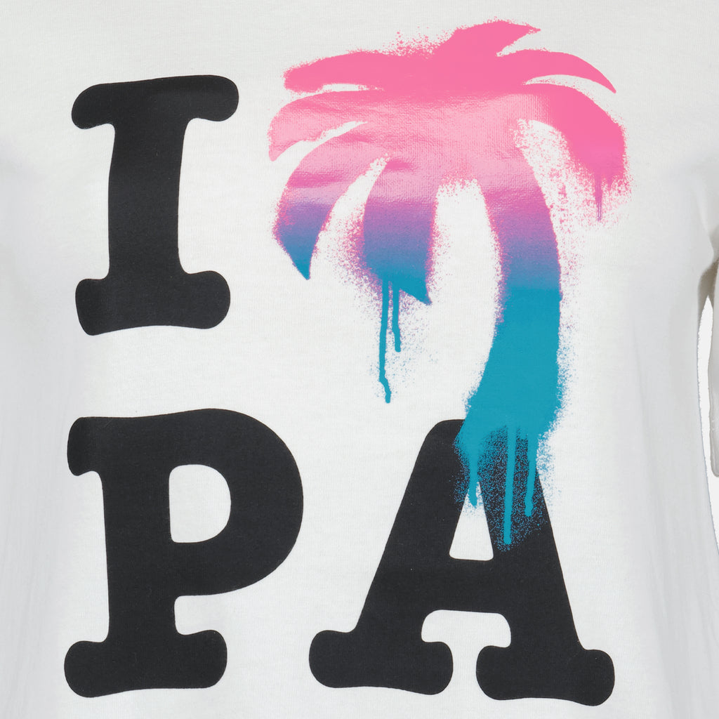 T-shirt T-shirt I love PA Palm Angels Bianco Femme