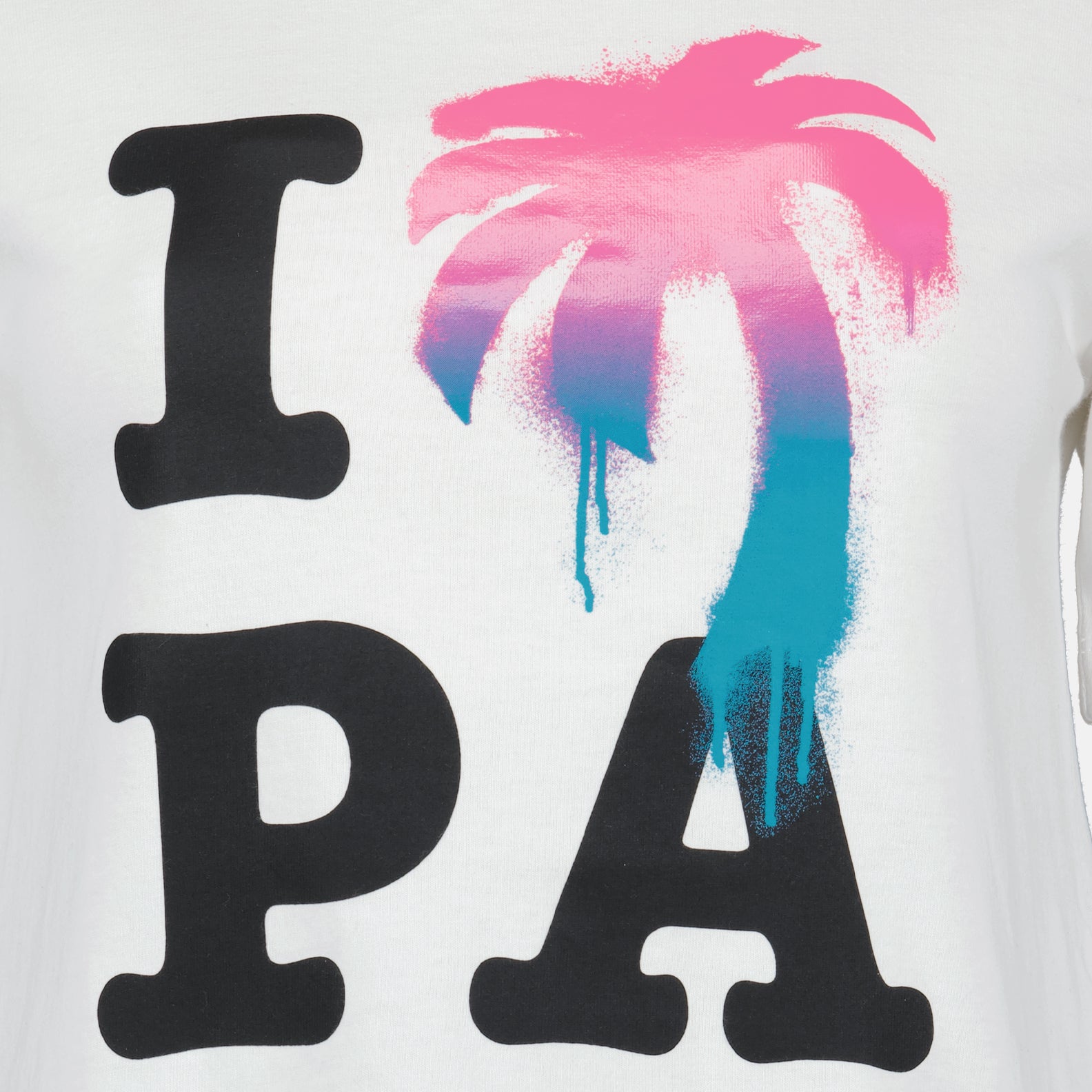 T-shirt T-shirt I love PA Palm Angels Bianco Femme