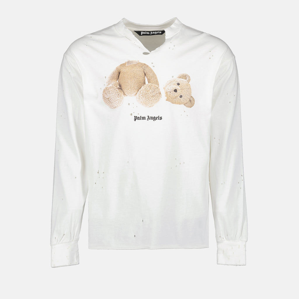 Felpe Sweatshirt Bear Palm Angels Bianco Homme