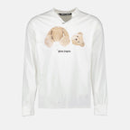 Felpe Sweatshirt Bear Palm Angels Bianco Homme