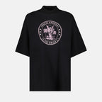 Tシャツ カレッジTシャツ Palm Angels 黒 女性